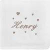 Lange coeur taupe personnalisable (70 x 70 cm)