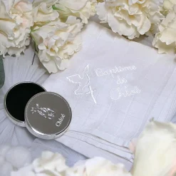 Lange de baptême personnalisable (70 x 70 cm)