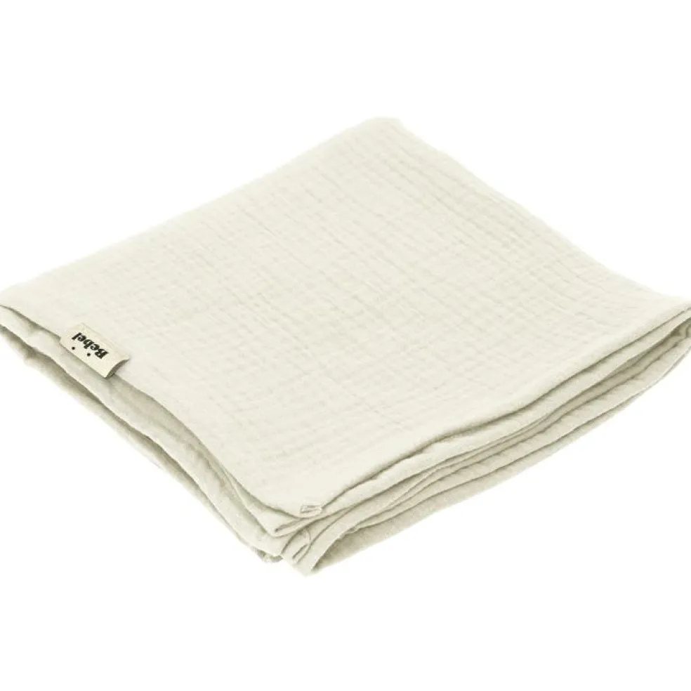 Lange en coton crème Comme un bonbon (90 x 90 cm)