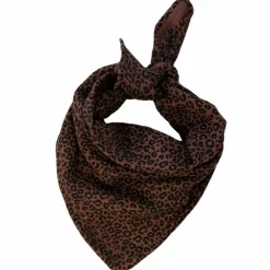 Lange Gaze Léopard Marron (65 x 65 cm)