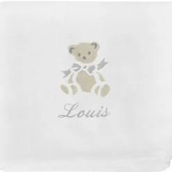Lange ours gris personnalisable (70 x 70 cm)