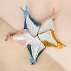 Lapin Doudou bleu (10 cm)