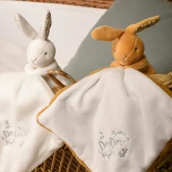 Lapin Doudou ocre (10 cm)