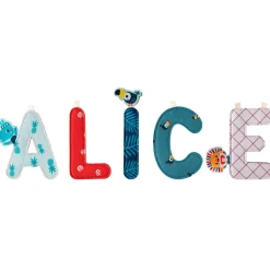 Lettre en tissu à suspendre E Jack (9,5 cm)