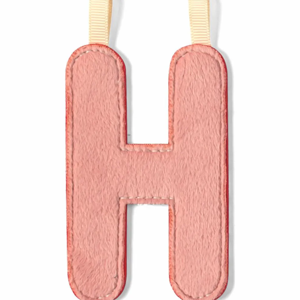 Lettre phosphorescente en tissu à suspendre H