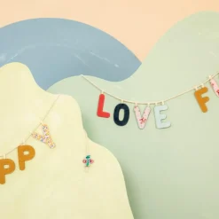 Lettre phosphorescente en tissu à suspendre F