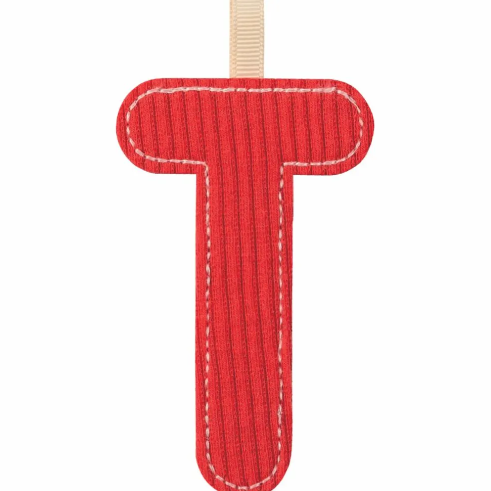 Lettre phosphorescente en tissu à suspendre T