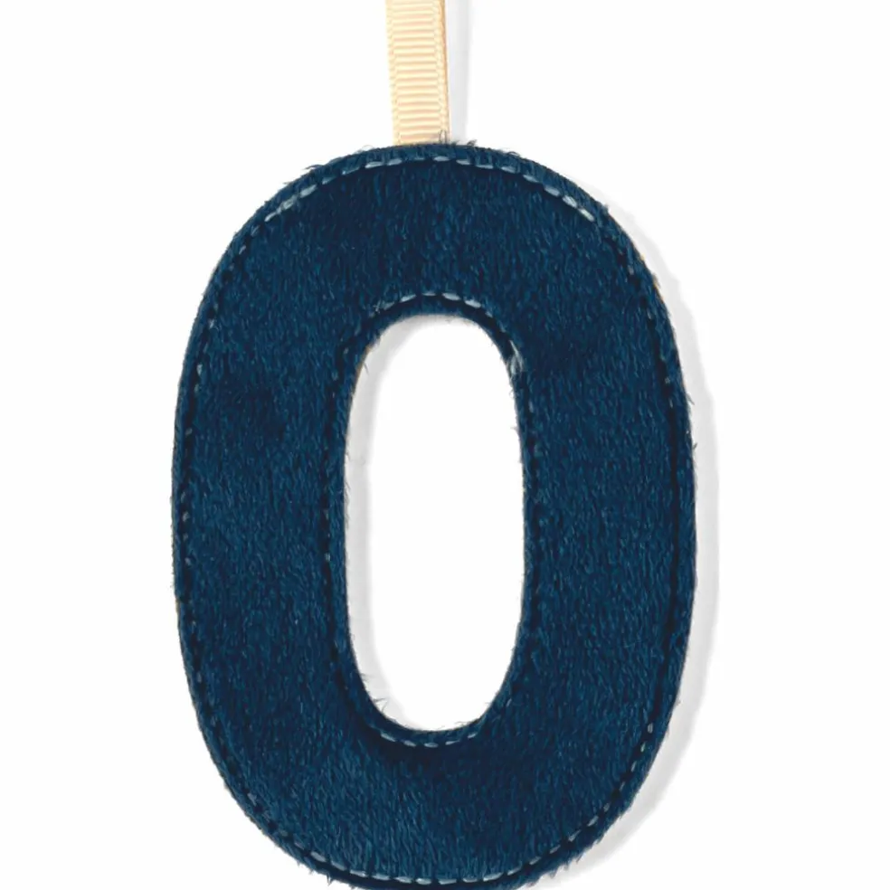 Lettre phosphorescente en tissu à suspendre O