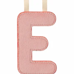 Lettre phosphorescente en tissu à suspendre E Rose