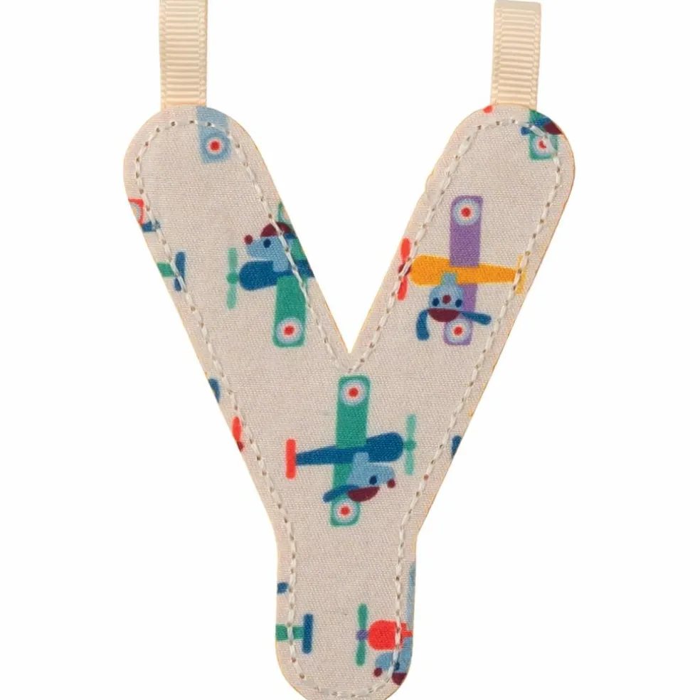 Lettre phosphorescente en tissu à suspendre Y