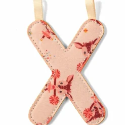 Lettre phosphorescente en tissu à suspendre X