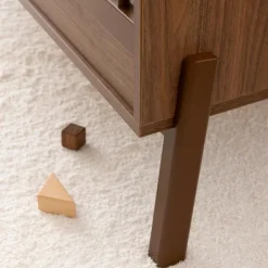 Lit à barreaux Ashi Chestnut (120 x 60 cm)