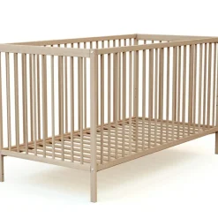 Lit à barreaux en bois de hêtre brut Essentiel (70 x 140 cm)