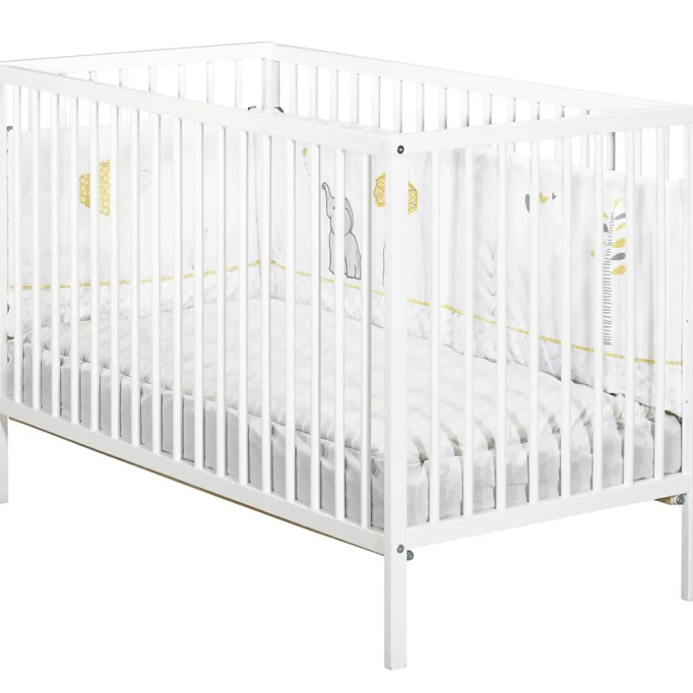 Lit à barreaux First blanc (60 x 120 cm)