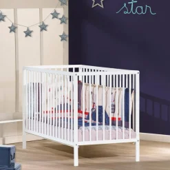 Lit à barreaux First blanc (60 x 120 cm)