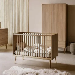 Lit à barreaux Flow Honey Ash (120 x 60 cm)