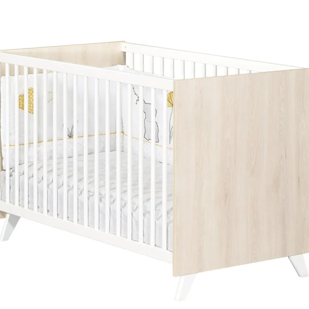 Lit à barreaux Scandi naturel (60 x 120 cm)