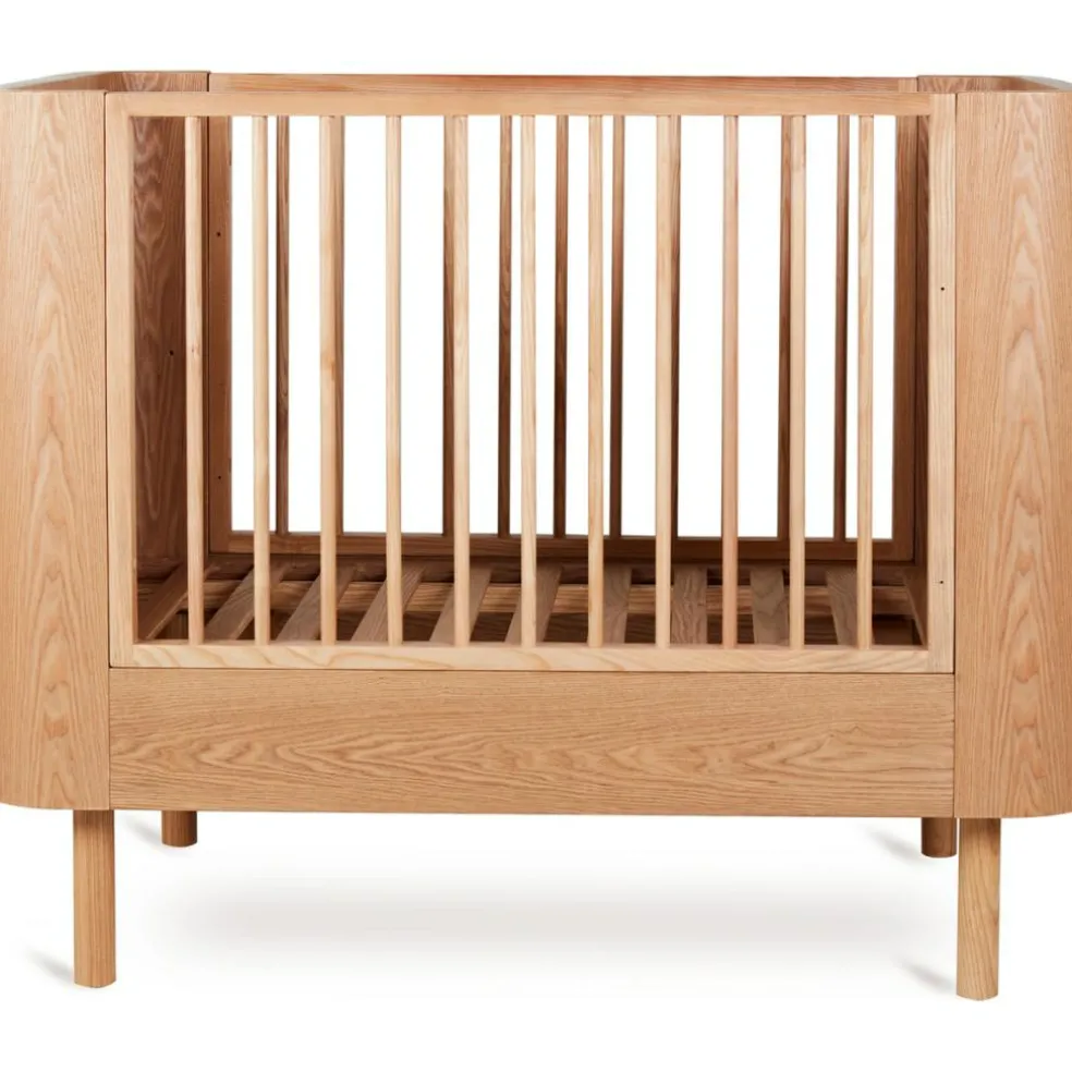 Lit à barreaux évolutif Yume Natural Ash (110 x 70 cm)