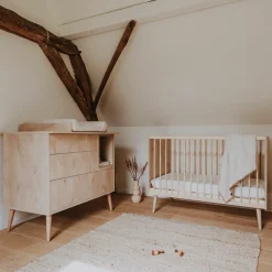 Lit bébé à barreaux Cocoon Natural Oak (120 x 60 cm)