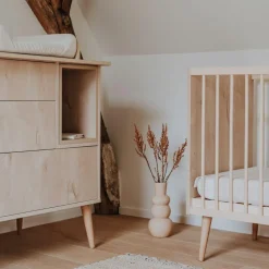 Lit bébé à barreaux Cocoon Natural Oak (120 x 60 cm)
