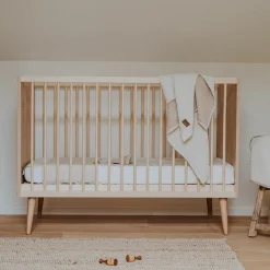 Lit bébé à barreaux Cocoon Natural Oak (120 x 60 cm)