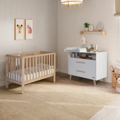 Lit bébé Annie avec système de bercement intégré (120 x 60 cm)