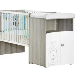 Lit bébé combiné évolutif Teddy (60 x 120 cm)