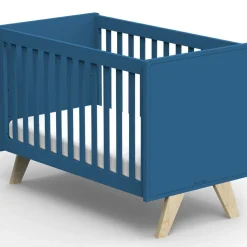 Lit bébé Madavin avec pieds en bouleau coloris au choix (60 x 120 cm)