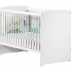 Lit bébé têtes panneaux New Basic blanc (60 x 120 cm)