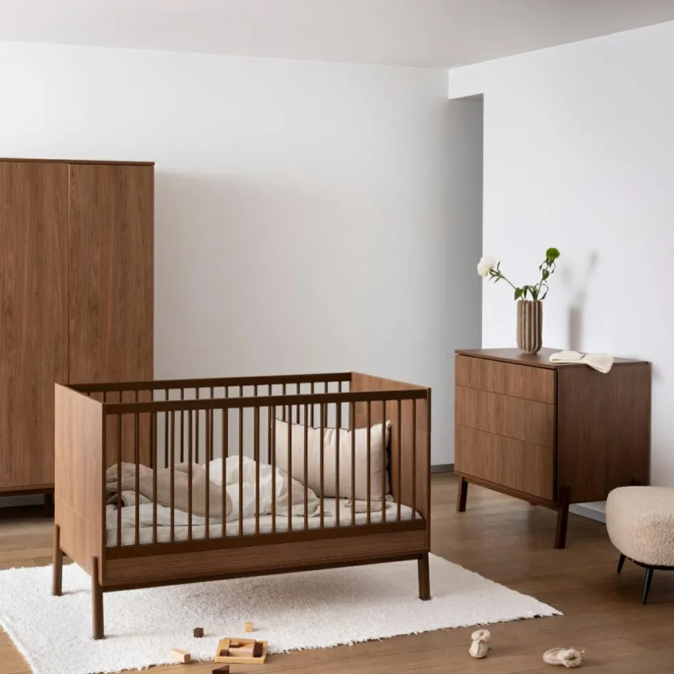 Lit bébé évolutif Ashi Chestnut (140 x 70 cm)