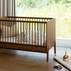 Lit bébé évolutif Ashi Chestnut (140 x 70 cm)