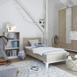 Lit bébé évolutif en chêne blond Marcel (70 x 140)