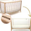 Lit bébé évolutif Kimi Mousse V2 Hazelnut (60 x 120 cm)