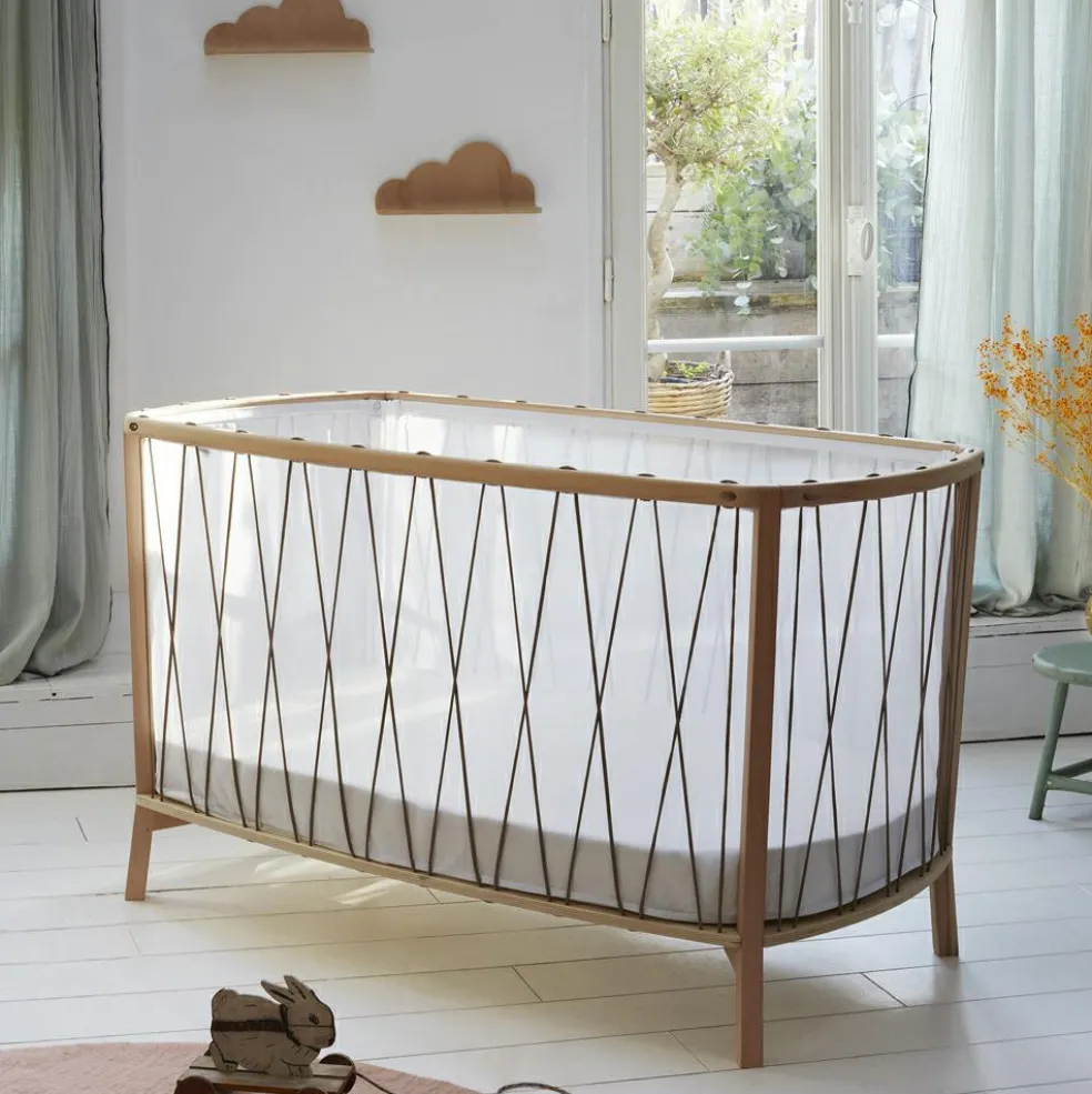 Lit bébé évolutif Kimi Organic V2 Hazelnut (60 x 120 cm)