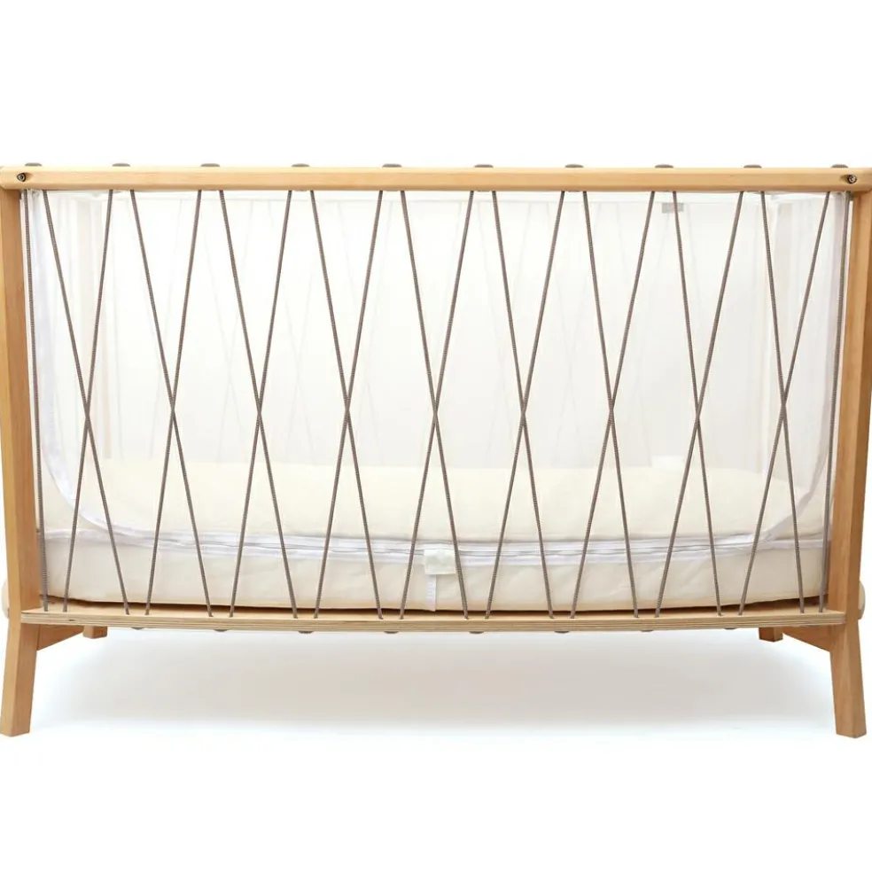 Lit bébé évolutif Kimi Organic V2 Hazelnut (60 x 120 cm)
