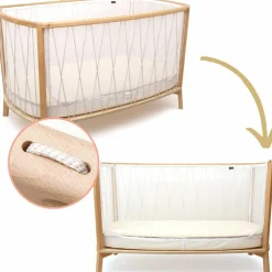 Lit bébé évolutif Kimi Organic V2 Desert (60 x 120 cm)
