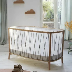 Lit bébé évolutif Kimi Organic V2 Bois de rose (60 x 120 cm)