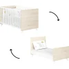 Lit bébé évolutif Little Big Bed Scandi naturel (70 x 140 cm)