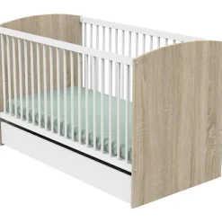 Lit bébé évolutif Little big bed Acces bois blanc (70 x 140 cm)