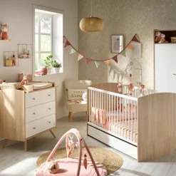 Lit bébé évolutif Little big bed Acces bois blanc (70 x 140 cm)