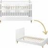 Lit bébé évolutif Loft White (140 x 70 cm)
