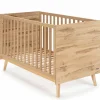 Lit bébé évolutif Martha finition chêne (140 x 70 cm)