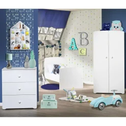 Lit bébé évolutif New Basic Little Big Bed blanc (70 x 140 cm)