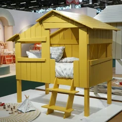 Lit cabane finition laquée (coloris au choix)