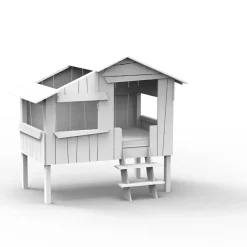 Lit cabane finition laquée (coloris au choix)