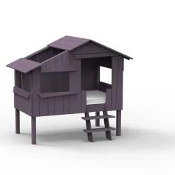 Lit cabane finition laquée (coloris au choix)