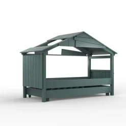 Lit cabane Star avec tiroir finition laquée (coloris au choix)