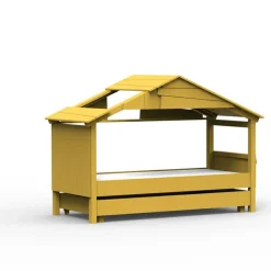 Lit cabane Star avec tiroir finition laquée (coloris au choix)