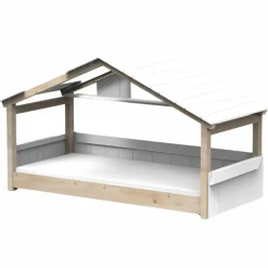 Lit cabane Star Light 3 finition laquée (coloris au choix)