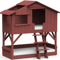 Lit cabane superposé finition laquée (coloris au choix)